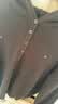 百图betu女装春季新款毛针织衫连帽抽绳时尚休闲毛衫女2501X06 黑色 L 实拍图