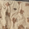 艾薇儿童被套单件宿舍单人被罩水洗棉磨毛被套150x200cm 幸运熊 实拍图