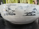九千谷水仙花盆大号 陶瓷无孔圆形水培容器铜钱草碗莲山水款约19cm5846 实拍图