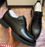 海澜之家HLA皮鞋男士商务休闲秋冬德比正装鞋子男H135/H171 黑色42 实拍图