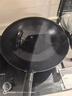 京东京造 鸿运当头有钛炒锅 铁锅炒菜燃气灶专用圆底【品酒会同款】32cm 实拍图