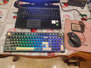 京东京造JZ990Pro三模无线蓝牙有线办公游戏键盘电竞PBT键帽RGB送男友独立数字区续航外设机械键盘鎏金黑 实拍图