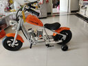 暴风骑士儿童电动摩托车小哈雷单驱两轮电动车3-12岁礼物童车C12尊享版橙 实拍图