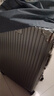 狄斯顿保罗  铝框行李箱男女新款拉杆箱万向轮拉杆箱大容量旅行箱登机密码箱 深灰色-加厚合金框【箱体可坐人】 24英寸 实拍图