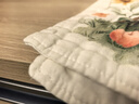 洁丽雅（Grace）婴儿口水巾纱布毛巾儿童新生儿a类纯棉小方巾宝宝洗澡擦脸巾4条 实拍图