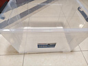 SPACEXPERT 衣物收纳箱特大号塑料整理箱车载储物箱95L透明 1个装 带提手 实拍图
