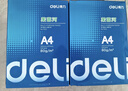得力（deli）莱茵河A4打印纸 80g500张*8包一箱 口碑优选复印纸 双面加厚草稿纸 整箱4000张 7414【采购优选】 实拍图