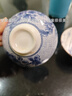 青花斗笠茶杯陶瓷大号主人瓷器功夫茶盏个人家用单茶杯子 （花色随机)80ml6只 实拍图