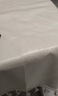 无印良品TPU餐桌布防水防棉麻桌布纯色布茶几布长方形书桌盖140*180奶油白 实拍图