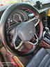 安牛 汽车方向盘套真皮手缝把套超纤皮防滑皮套四季通用型透气吸汗 头层牛皮 黑色红线无孔 实拍图