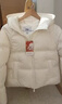 森马（Semir）羽绒服女冬90绒子短款三防花苞帽25高蓬防风连帽外套109725113028 实拍图
