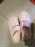 小熊兔子卡通棉拖鞋家用室内厚底棉拖鞋女保暖防滑毛毛拖鞋踩屎感 粉红色 36-37 【适合35-36】 实拍图