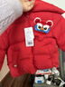 巴拉巴拉童装儿童羽绒服男童女童2025新款春装拜年服红色国风宝宝外套加厚 实拍图