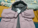 香影白鸭绒紫色羽绒服女短款2025冬季新款时尚小个子连帽休闲外套 紫色 L 实拍图
