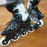 美洲狮（COUGAR ）成人可调码数轮滑鞋直排轮溜冰鞋 黑蓝M码 实拍图