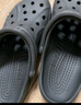 CROCS卡骆驰洞洞鞋贝雅男鞋女鞋轻便耐磨一脚蹬拖鞋休闲鞋|10126 黑色-001 40 (250mm) 实拍图