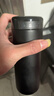 米家 保温杯 316不锈钢水杯 男女士杯子 大容量茶杯便携 350ml黑色 实拍图
