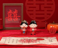 伊文兔（THE RABBIT IVEN）新中式结婚摆件结婚礼物送新人可爱国风手办订婚新婚礼物婚礼布置 龙凤呈祥(小号)一对-彩盒装 实拍图