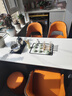 亿品天城轻奢简约现代岩板茶桌椅组合阳台烧水壶一体办公室石板小茶台茶几 1.4米单桌+3太空椅+2圆凳 【材质升级+包送货+包安装】 实拍图