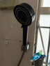 海立增压花洒喷头浴室洗澡淋浴头手持高加压莲蓬头黑色单头ZH241 实拍图