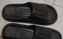 安尚芬拖鞋男士夏季浴室大码室内家居踩屎感防滑厚底情侣凉拖鞋女外穿 黑色 42-43 适合41-42（内长250mm） 实拍图