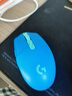 罗技（G）G304 LIGHTSPEED无线鼠标 游戏鼠标 轻质便携 鼠标宏 绝地求生FPS英雄联盟吃鸡 生日礼物 蓝色 实拍图