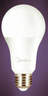 美的（Midea）led灯泡节能E27大螺口螺纹球泡家用光源15W暖白三只装 实拍图