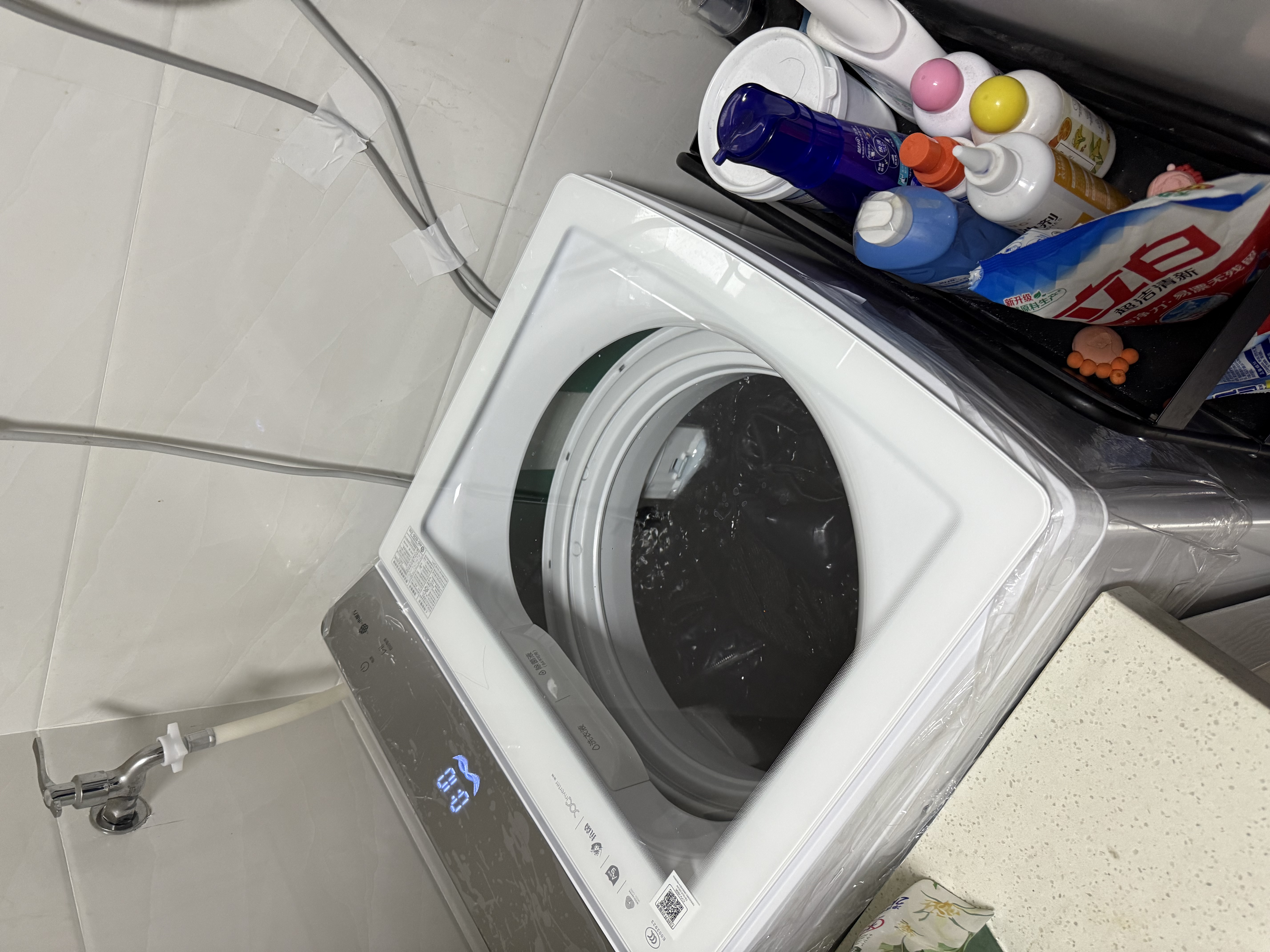 小天鹅（LittleSwan）小乌梅轻奢版 波轮洗衣机全自动家用 10KG 水魔方防缠绕 后控 TB10VE20DW 以旧换新 京东自营 实拍图