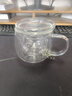 富光花茶杯 男女士茶水分离杯子 双层办公泡茶玻璃杯带把高硼硅水杯 实拍图