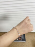 APM Monaco粉母贝心相连可调节手链情侣银手饰时尚送女友情人节礼物 实拍图