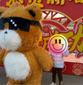 迪士尼儿童羽绒服外套秋冬女童轻薄连帽宝宝短款大童白鸭绒V418粉蓝140 实拍图