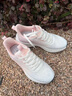 回力运动鞋女冬季网面透气跑步鞋软底舒适减震防滑轻便休闲健步鞋子女 白粉 38 实拍图