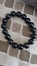 石玥珠宝精品12mm彩虹眼天然黑曜石手串本命年转运珠水晶手链男女士款 实拍图