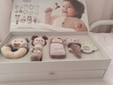 迪士尼（DISNEY）婴儿玩具0-6个月宝宝1岁百天满月生日礼物新生儿见面礼高档实用 优雅白【迪士尼双层高档礼盒】 婴幼儿用品高档安抚套装 实拍图