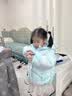 迷你巴拉（minibala）婴儿羽绒服冬季新款男女童加厚保暖洋气宝宝厚款保暖外套 炫彩蓝00388 【高标白鸭绒】 100 【充绒量70.4g】 实拍图