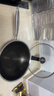 炊大皇 炒锅 304不锈钢炒菜锅煎锅 平底不粘炒锅32cm 可立可视盖不挑灶 实拍图