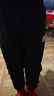 361°童装 儿童裤子25冬季男女童3-14岁针织长裤 【加绒】经典黑 160 实拍图