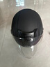 凤凰（Phoenix）新国标A类3C认证电动车摩托车头盔双镜片防雾防风保暖哑黑 男女四季通用电瓶车3/4半盔冬季安全帽 实拍图