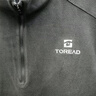 探路者（TOREAD）抓绒衣男户外保暖长袖T恤抗静电内胆立领休闲卫衣25年秋冬新款 黑色-TACCBN91801 M 实拍图