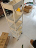 京东物流 书架推车式置物架移动落地储物架简易多层收纳架 5层【带轮】容量升级  活动专享 【稳固不晃】 实拍图