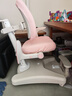 博士町儿童学习椅写字椅6-18岁学生椅子儿童座椅专用正姿可升降书桌椅 双杆自动追背-专利解锁轮-柔雾粉 实拍图