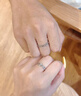 中国黄金（CHINA GOLD）连理枝银情侣戒指男女求婚活口对戒表白七夕情人节生日礼物送女友 （刻字/贺卡）足银*连理枝戒指【情侣一对】 实拍图