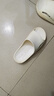 回力厚底防滑男女士凉拖室内外穿软底洗澡浴室拖鞋HL0212白色40-41 实拍图