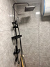 九牧王淋浴花洒套装全铜冷热恒温花洒数显家用卫生间增压沐浴花洒 钢琴恒温款-雅黑四档 实拍图