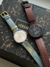 范思哲（VERSACE）情侣手表一对瑞士进口小牛皮男女腕表时尚休闲石英对表情人节礼物 VEBQ00419+VBP010017 赠无字表带 晒单实拍图