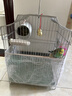 獒少保鸟笼鹦鹉专用鸟笼大号家用八哥鹦鹉笼子金属电镀加粗豪华鸟别墅 电镀银基础套餐 大号56*32*31cm 实拍图