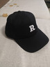 【热巴同款】加大棒球帽帽子男女大头围显脸小春夏字母百搭棒球帽 刺绣款-黑色 实拍图