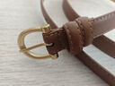 稻草人女士皮带复古文艺简约百搭韩国腰带女酷ins风裤带学生2023新款 焦糖色 115cm 实拍图