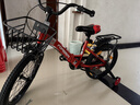永久（FOREVER）儿童自行车男女款小孩单车可折叠脚踏车4-6-8-10岁辅助轮18寸红色 实拍图