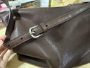 裘真情人节礼物【明星推荐】经典hobo包植鞣牛皮腋下通勤休闲饺子女包 咖啡色-大号 暂不预售 小包/大包 实拍图